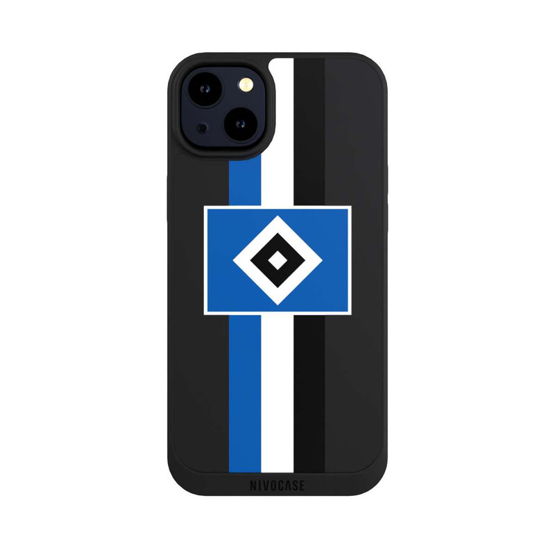 iPhone 14 Plus NIVOpure HSV Streifen - Blau-Weiß-Schwarz - ohne Hintergrund