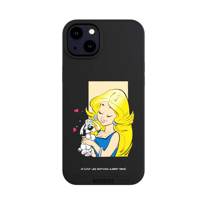 iPhone 14 Plus NIVOpure Falbala et Idéfix Amoureux Transparent