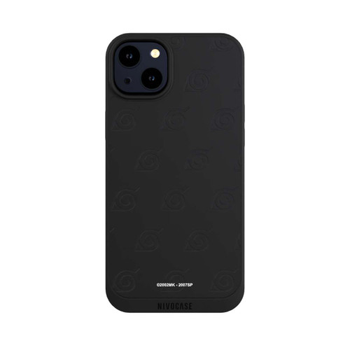 Apple iPhone 14 Plus NIVOpure Schwarzes Konoha-Muster Transparent
