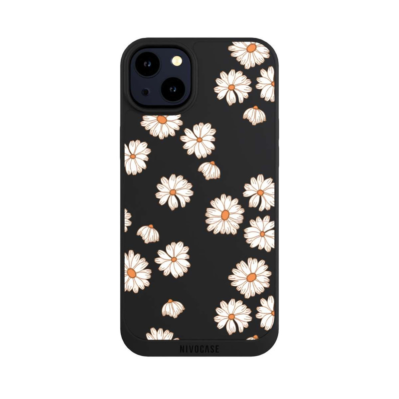 iPhone 14 Plus NIVOpure Flowerpower Wallpaper White