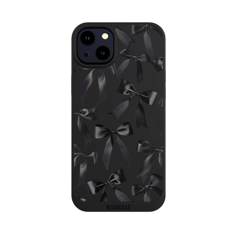 iPhone 14 Plus NIVOpure Schwarze Satinschleifen