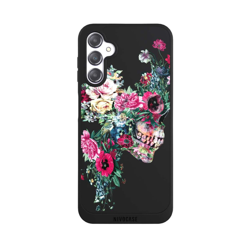 Galaxy A14 5G NIVOpure Blumen-Totenkopf transparent