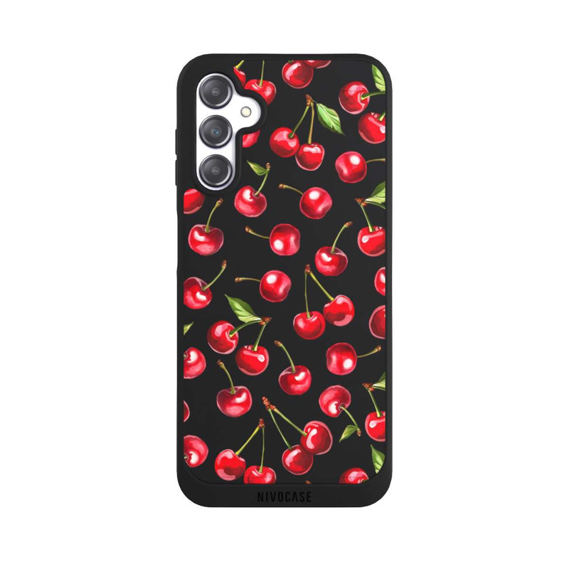 Galaxy A14 5G NIVOpure Kirschen Muster Transparent mit KI