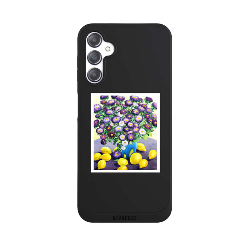 Samsung Galaxy A14 5G NIVOpure Purple Asters and Lemons by Christopher Ryland