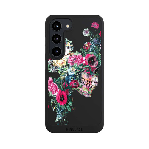 Samsung Galaxy S23 NIVOpure Flower Skull transparent