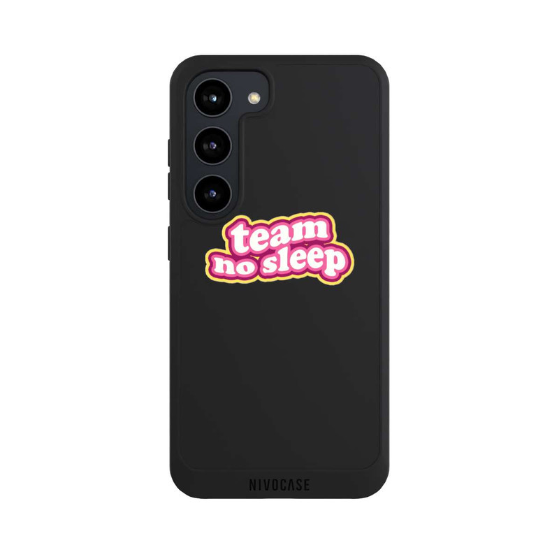 Galaxy S23 NIVOpure Team No Sleep 70s Transparent