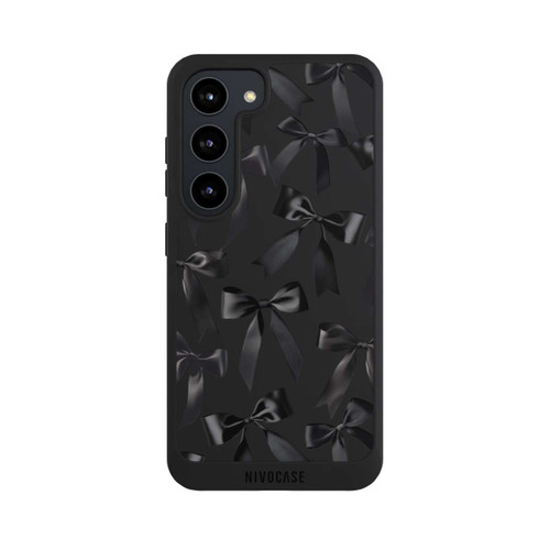 Samsung Galaxy S23 NIVOpure Schwarze Satinschleifen