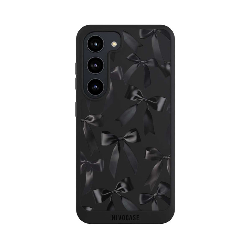 Galaxy S23 NIVOpure Schwarze Satinschleifen