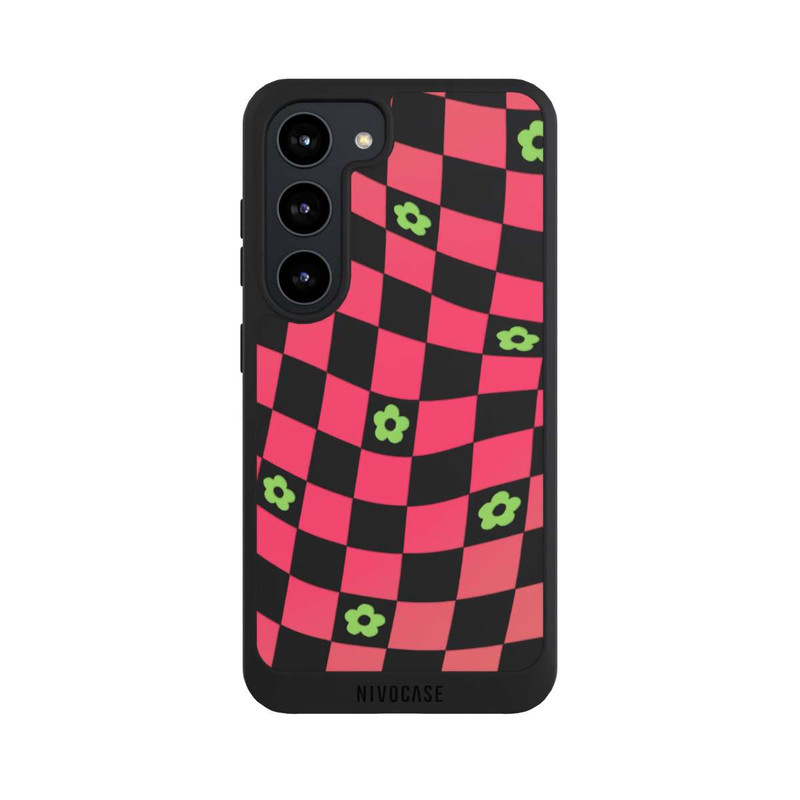 Galaxy S23 NIVOpure Gänseblümchen Kariert