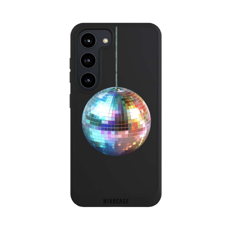 Galaxy S23 NIVOpure Disco Balls Party Blue Gold Transparent with AI
