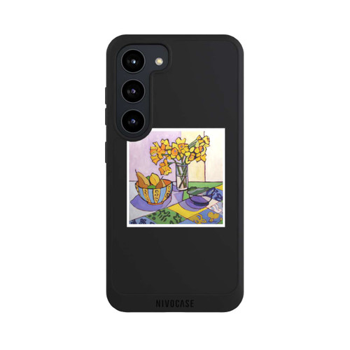 Samsung Galaxy S23 NIVOpure Daffodil Patchwork, 2023, by Catherine J Martzloff