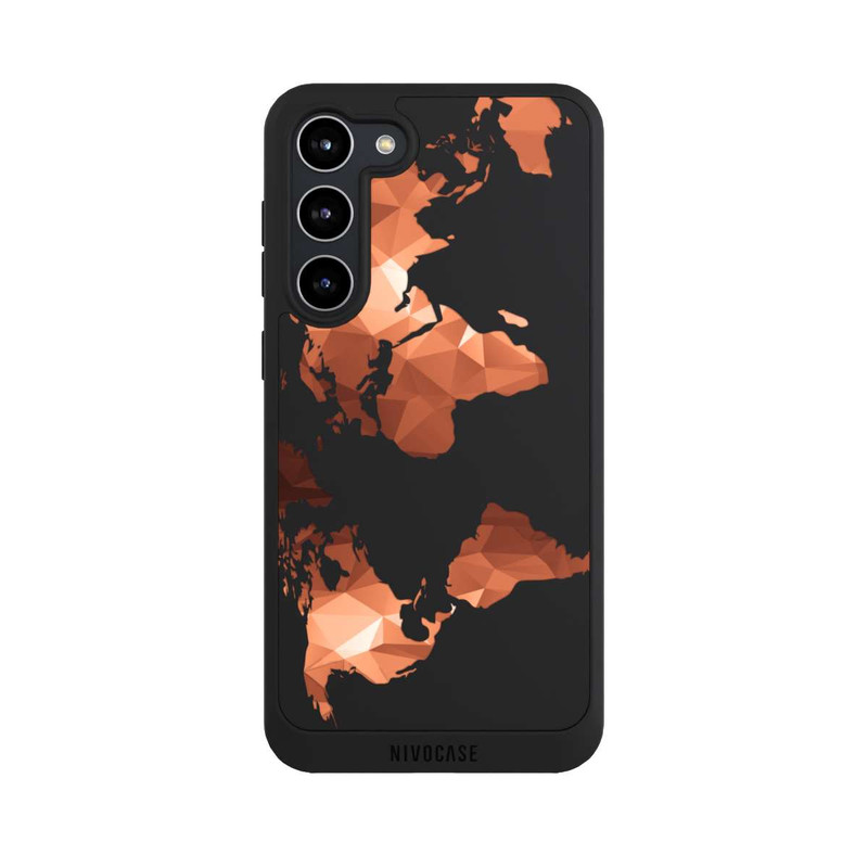 Galaxy S23 + NIVOpure Worldmap Triangle ohne Hintergrund