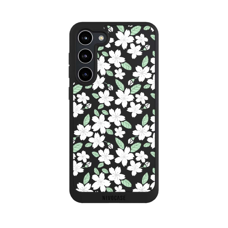 Galaxy S23 + NIVOpure Weisse Blüten ohne Hintergrund