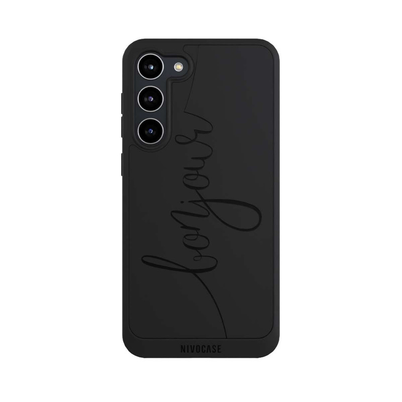 Galaxy S23 + NIVOpure Bonjour Schwarz ohne Hintergrund
