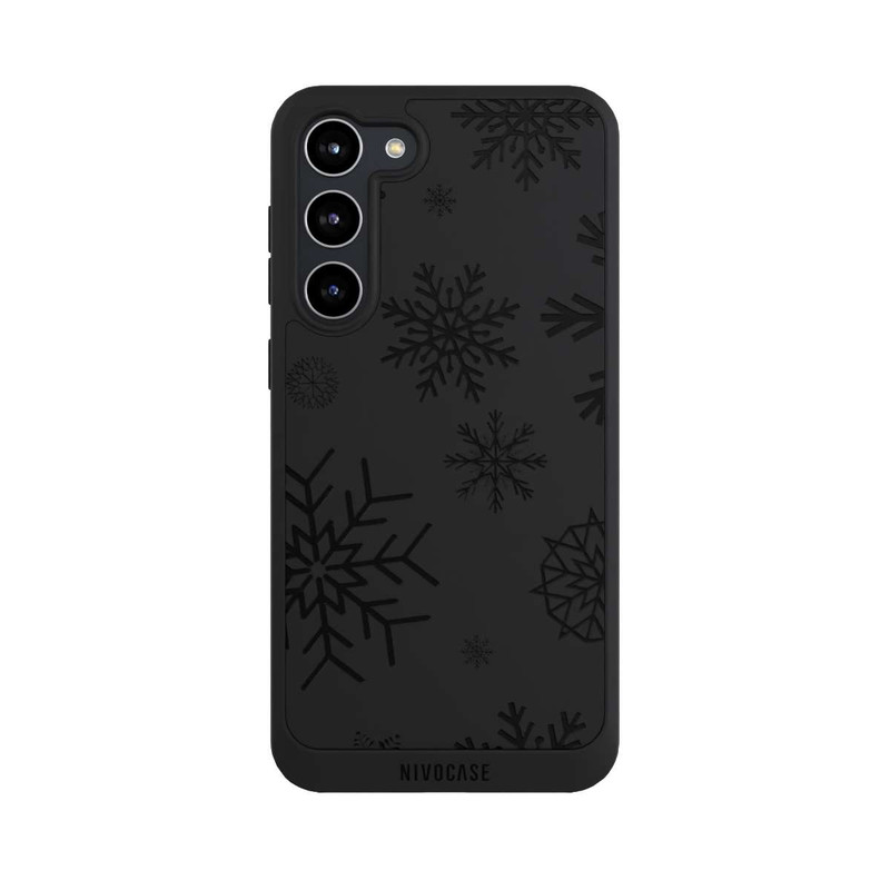 Galaxy S23 + NIVOpure Blue Snowflakes transparent
