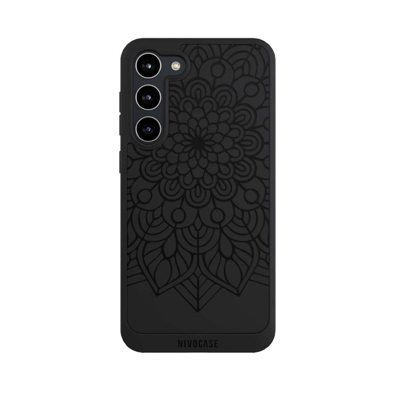 Galaxy S23 + NIVOpure Indian Mandala black transparent