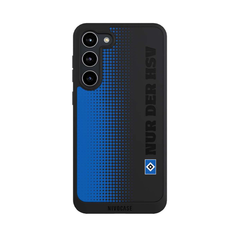 Galaxy S23 + NIVOpure Nur der HSV - Rautenraster Blau - ohne Hintergrund