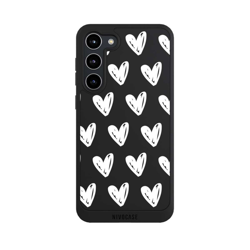 Galaxy S23 + NIVOpure White Hearts transparent