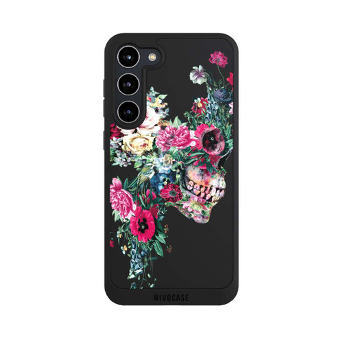 Samsung Galaxy S23+ NIVOpure Flower Skull transparent