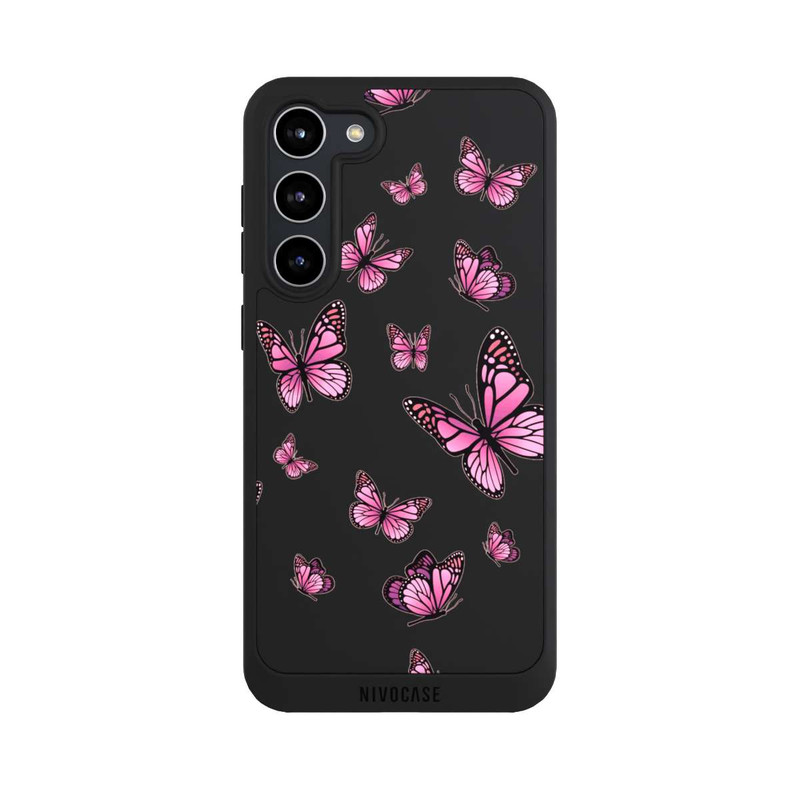 Galaxy S23 + NIVOpure Papillons roses sans Fond