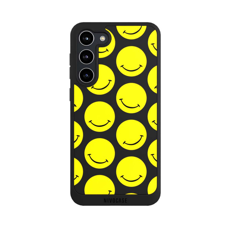 Galaxy S23 + NIVOpure Smile Pattern Yellow Transparent