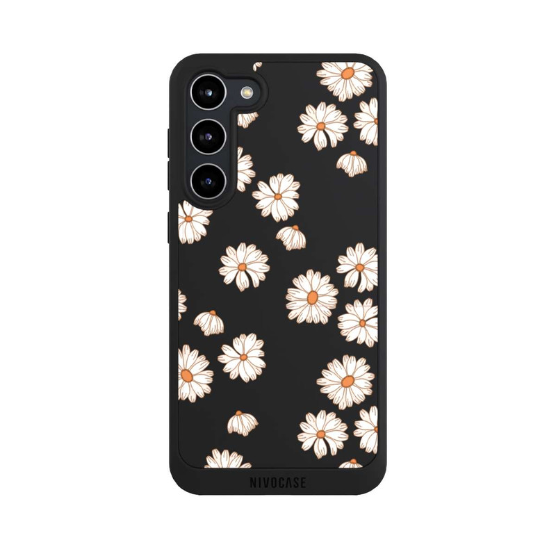 Galaxy S23 + NIVOpure Flowerpower Tapete Weiss