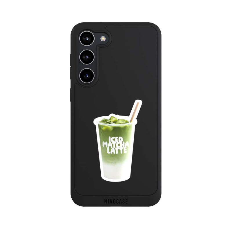 Galaxy S23 + NIVOpure Iced Matcha Latte