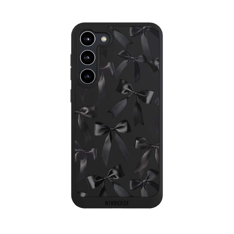 Galaxy S23 + NIVOpure Schwarze Satinschleifen