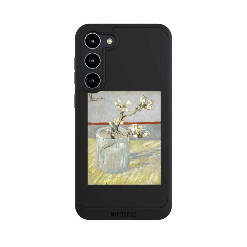 Galaxy S23 + NIVOpure Blühender Mandelzweig in Einem Glas by Vincent van Gogh