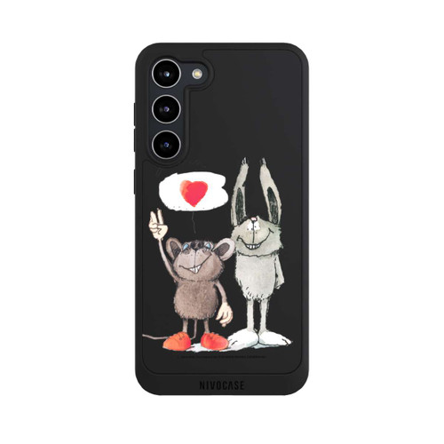 Samsung Galaxy S23+ NIVOpure Maus und Hase Transparent