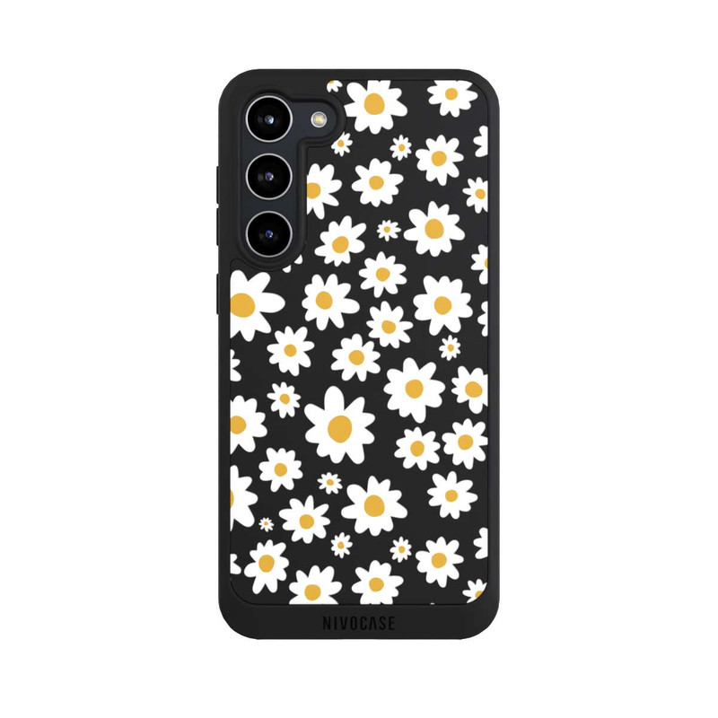 Galaxy S23 + NIVOpure Daisy Flower Seamless Pattern Transparent