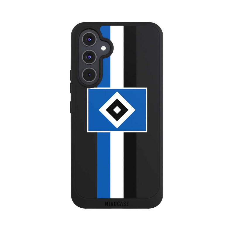 Galaxy A54 5G NIVOpure HSV Streifen - Blau-Weiß-Schwarz - ohne Hintergrund