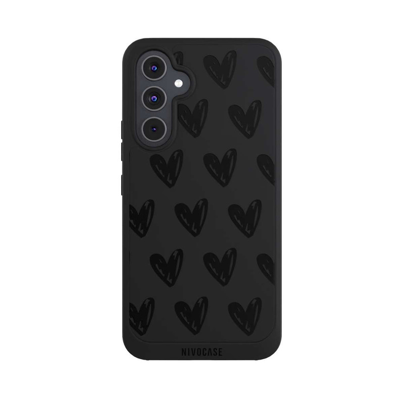 Galaxy A54 5G NIVOpure Herzen Schwarz ohne Hintergrund