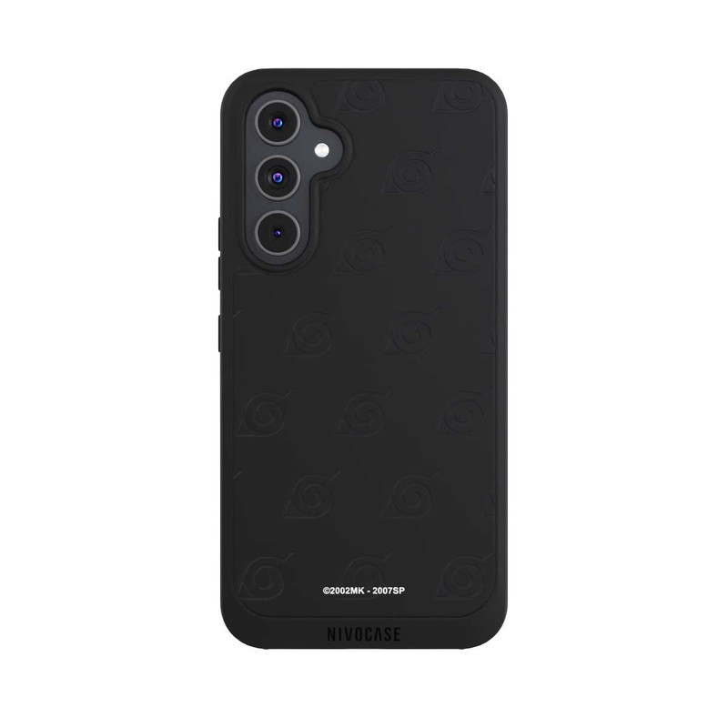 Galaxy A54 5G NIVOpure Schwarzes Konoha-Muster Transparent