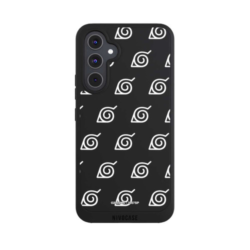 Samsung Galaxy A54 5G NIVOpure white Konoha-Pattern Transparent