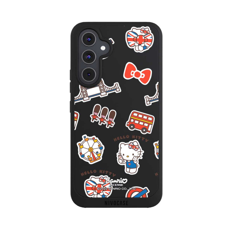 Galaxy A54 5G NIVOpure Hello Kitty Badges de Londres transparents