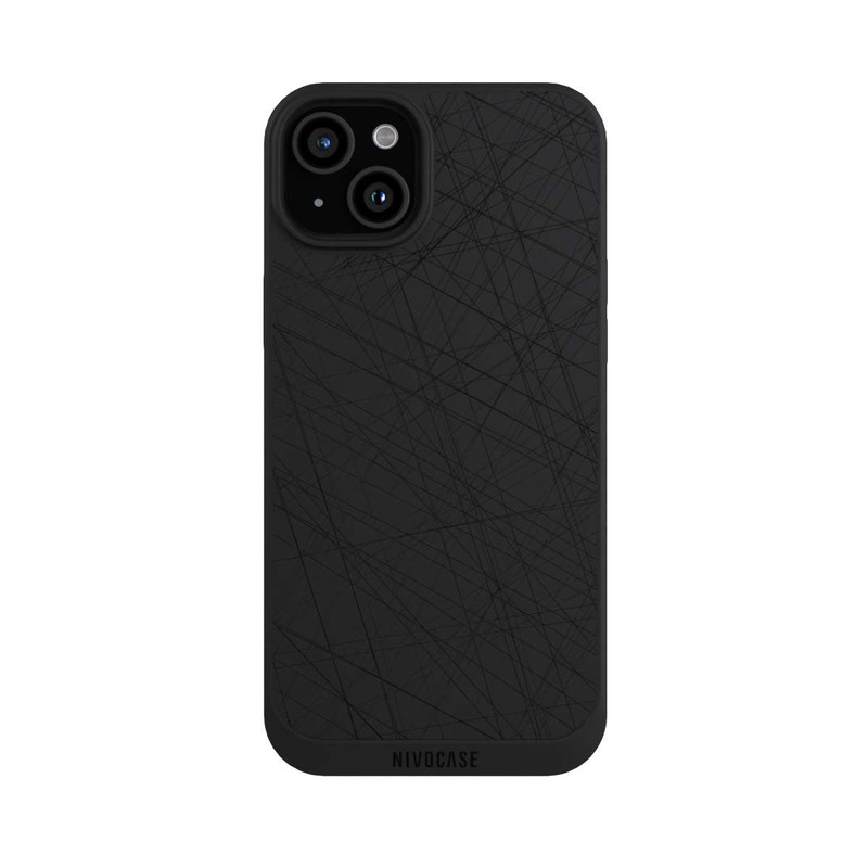 iPhone 15 Plus NIVOpure Traits Noirs Sans Fond