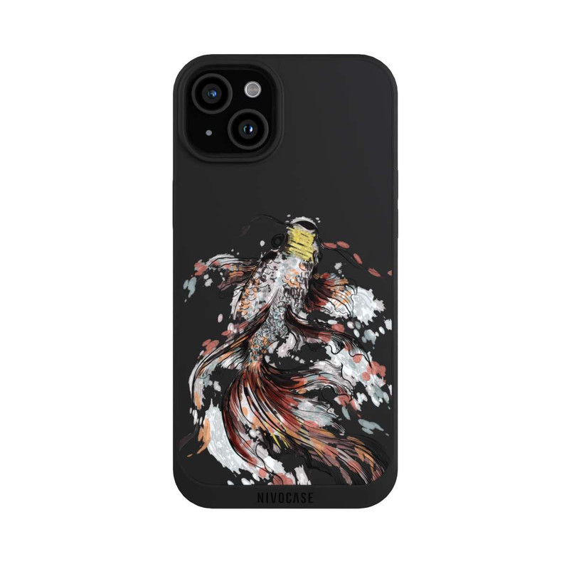 iPhone 15 Plus NIVOpure Koi (Watercolor) transparent