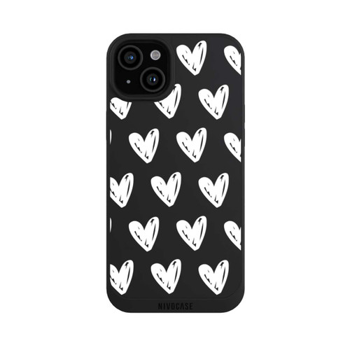 Apple iPhone 15 Plus NIVOpure Coeurs blancs transparente