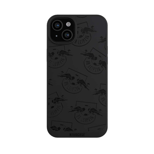 Apple iPhone 15 Plus NIVOpure Logos RB Leipzig Schwarz - ohne Hintergrund