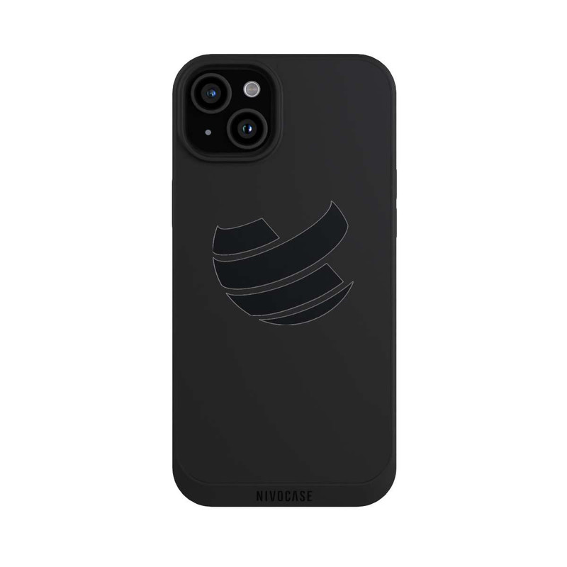 iPhone 15 Plus NIVOpure Icon Schwarz Transparent