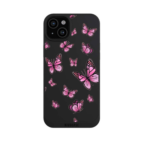 Apple iPhone 15 Plus NIVOpure Schmetterlinge pink