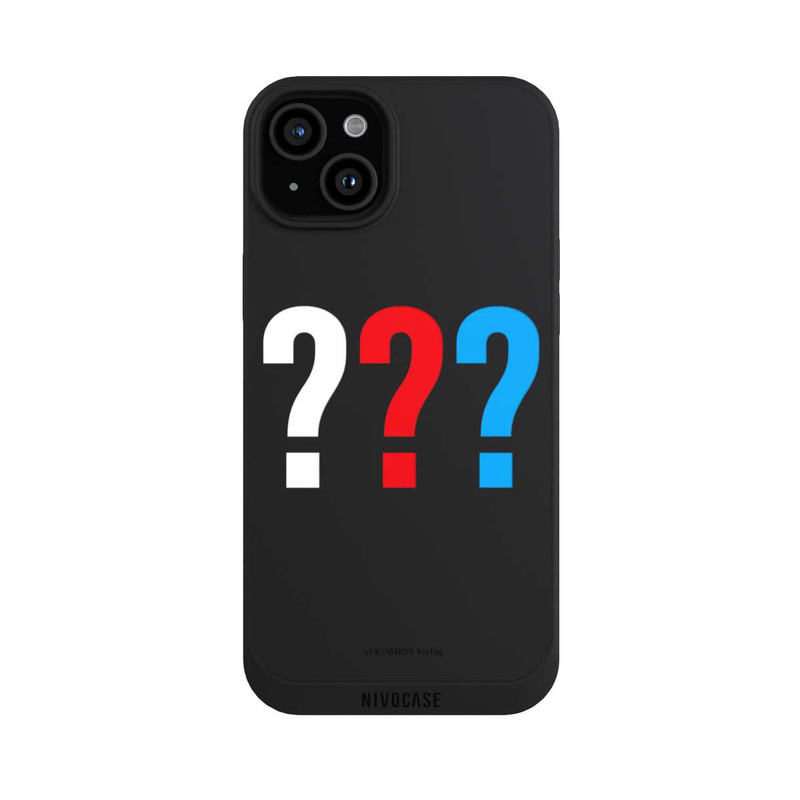 iPhone 15 Plus NIVOpure Die Drei Fragezeichen Logo Transparent