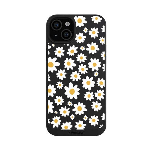 Apple iPhone 15 Plus NIVOpure Daisy Flower Seamless Pattern Transparent