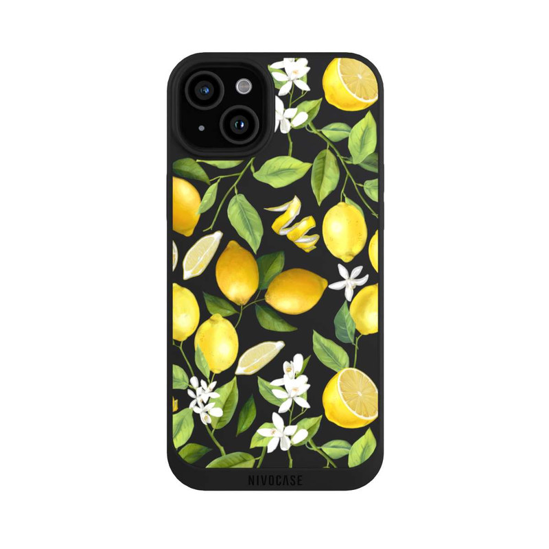 iPhone 15 Plus NIVOpure Lemon Summer Wallpaper Transparent