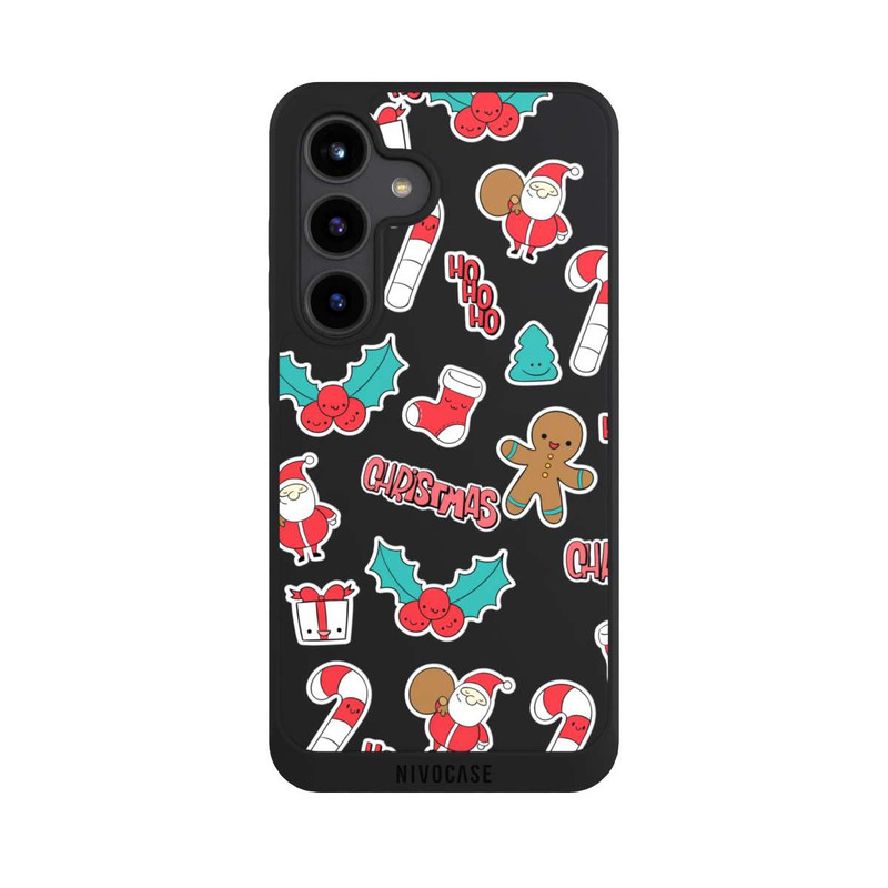Galaxy S24 NIVOpure Christmas Pattern transparent