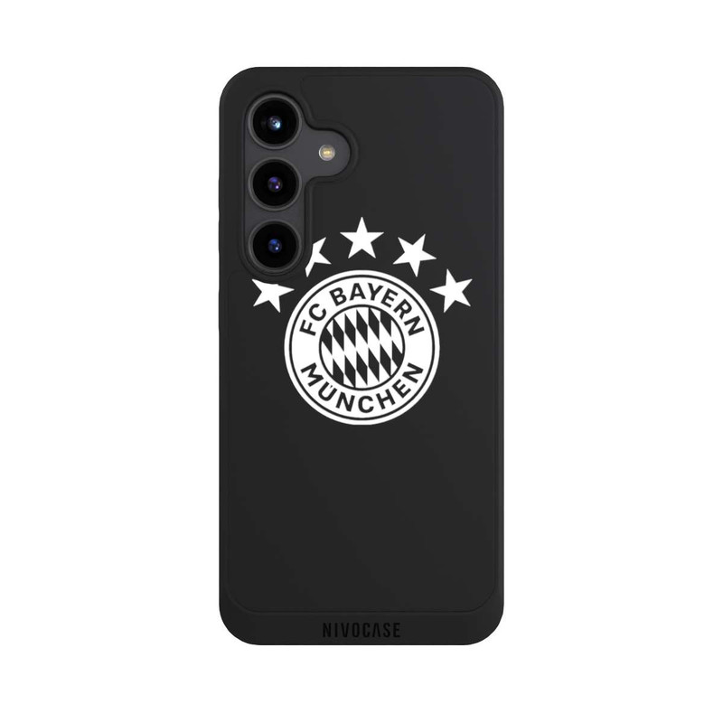 Galaxy S24 NIVOpure FCB Logo einfarbig mit Sternen - ohne Hintergrund