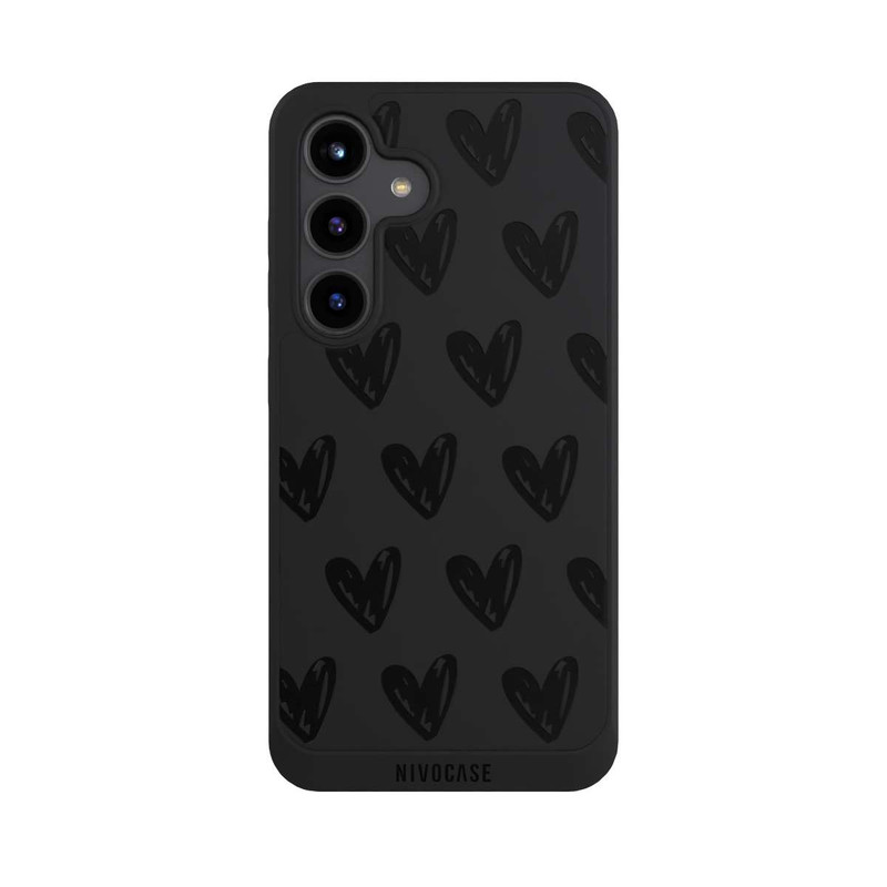 Galaxy S24 NIVOpure Herzen Schwarz ohne Hintergrund