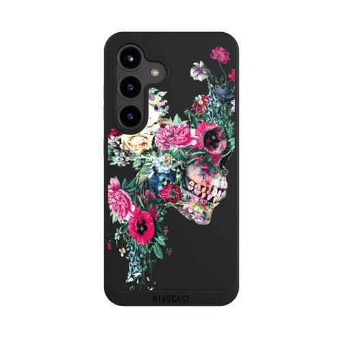 Samsung Galaxy S24 NIVOpure Flower Skull transparent