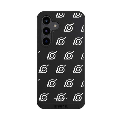 Samsung Galaxy S24 NIVOpure Weißes Konoha-Muster Transparent